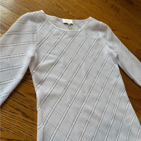 Laundry by Shelli Segal Los Angeles Women's White Textured Beach Top - Picture 11 of 13